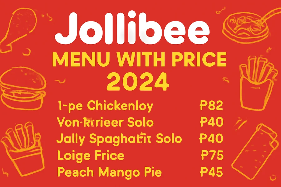 Jollibee Menu with Price 2024